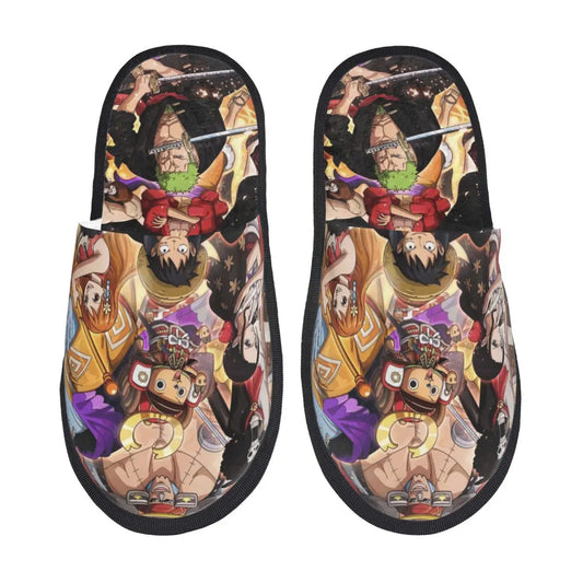 One Piece Slippers - Festive Straw Hat Crew Design