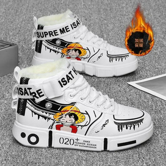 One Piece Sneakers - Zoro White Streetwear