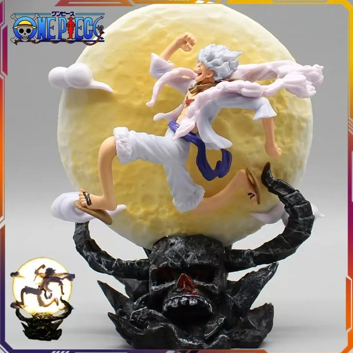 Figurka One Piece – Monkey D. Luffy Gear 5 Nika (na chmurze – 14 cm)