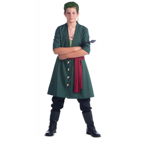 One Piece-utklädnad – Roronoa Zoros barnoutfit (med tillbehör)