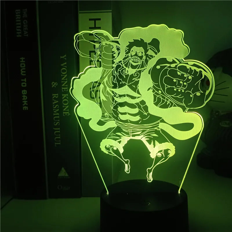 One Piece LED Night Light - Monkey D. Luffy Classic Pose (Yellow)