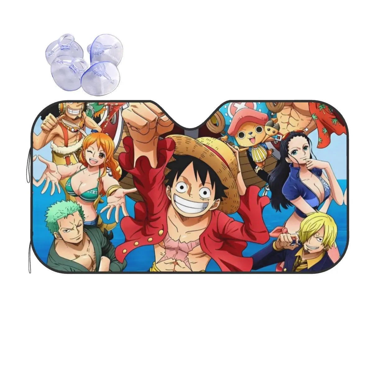 One Piece Car Sunshade - Straw Hat Crew Portraits
