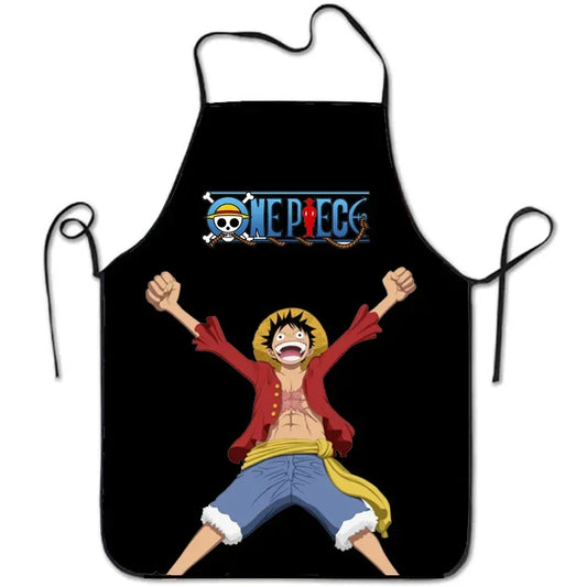 Fartuch One Piece – Monkey D. Luffy z czarnym logo