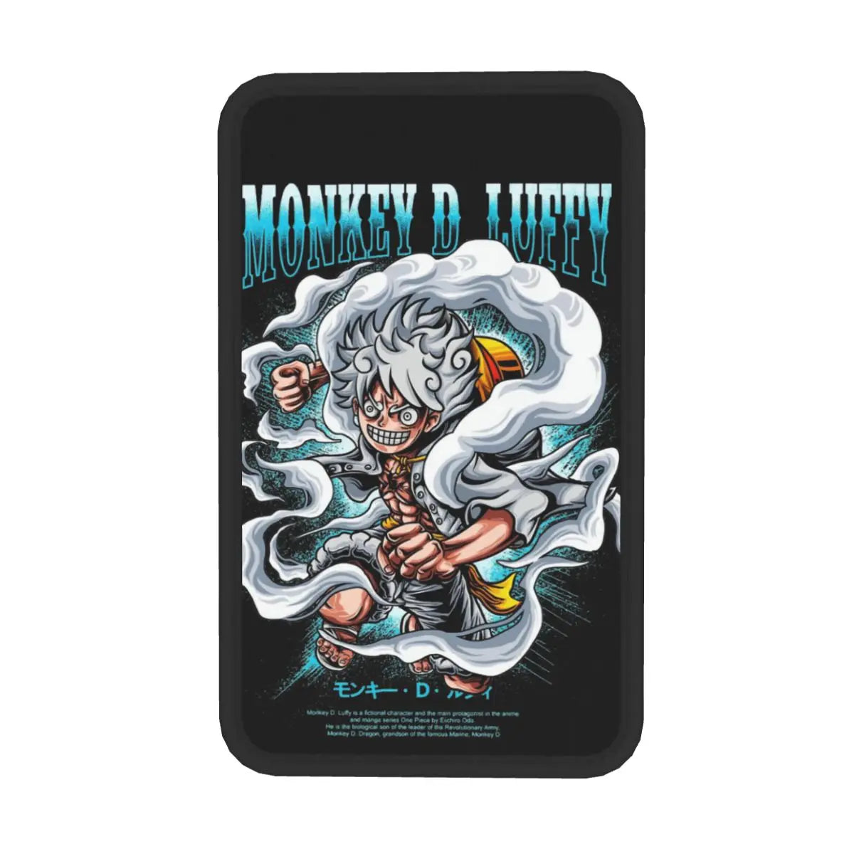 One Piece Armrest Mat - Luffy Gear 5 Vertical Portrait Design