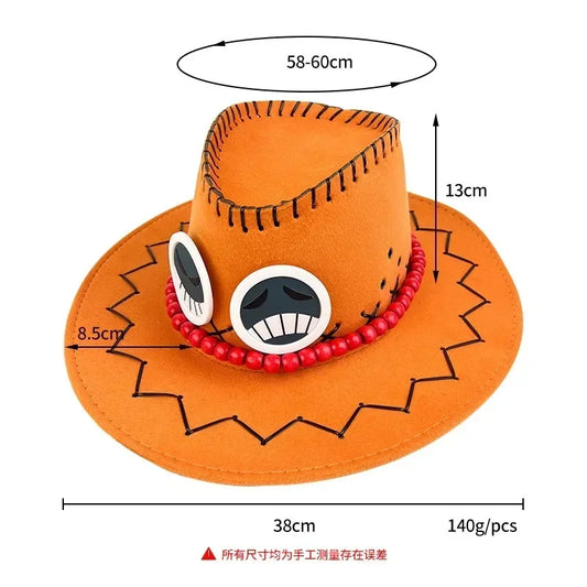 One Piece-hatt – Portgas D. Ace (trogen cosplay)