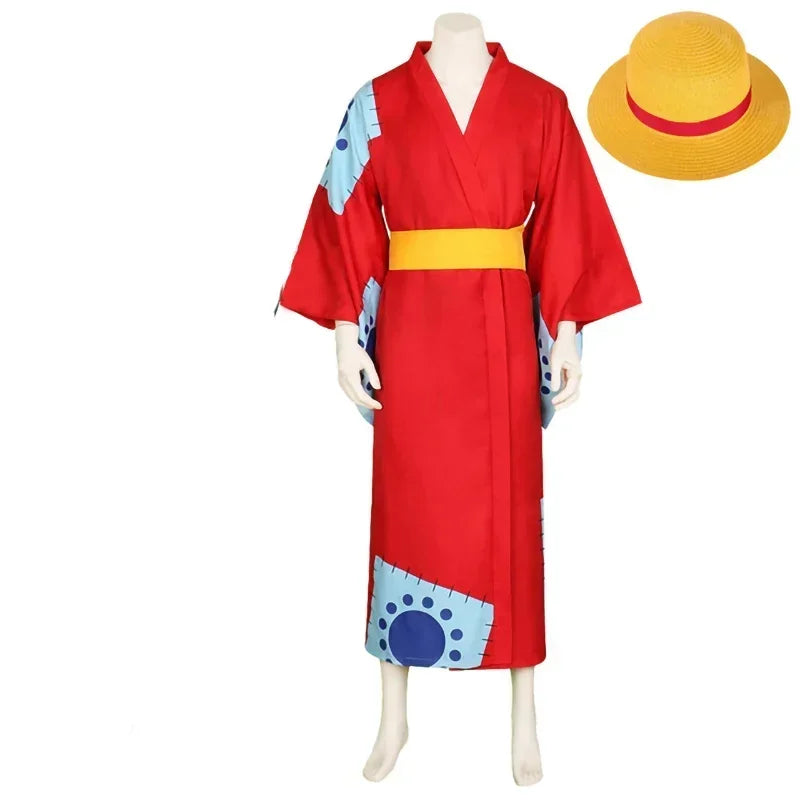 Kostium cosplay One Piece – kimono Monkey D. Luffy’ego (Wano)