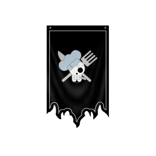 One Piece Flag - Sanji (Cook) Jolly Roger