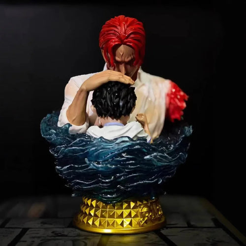 One Piece-byst – Shanks den Rödhårige och Luffy (avskedsscenen)