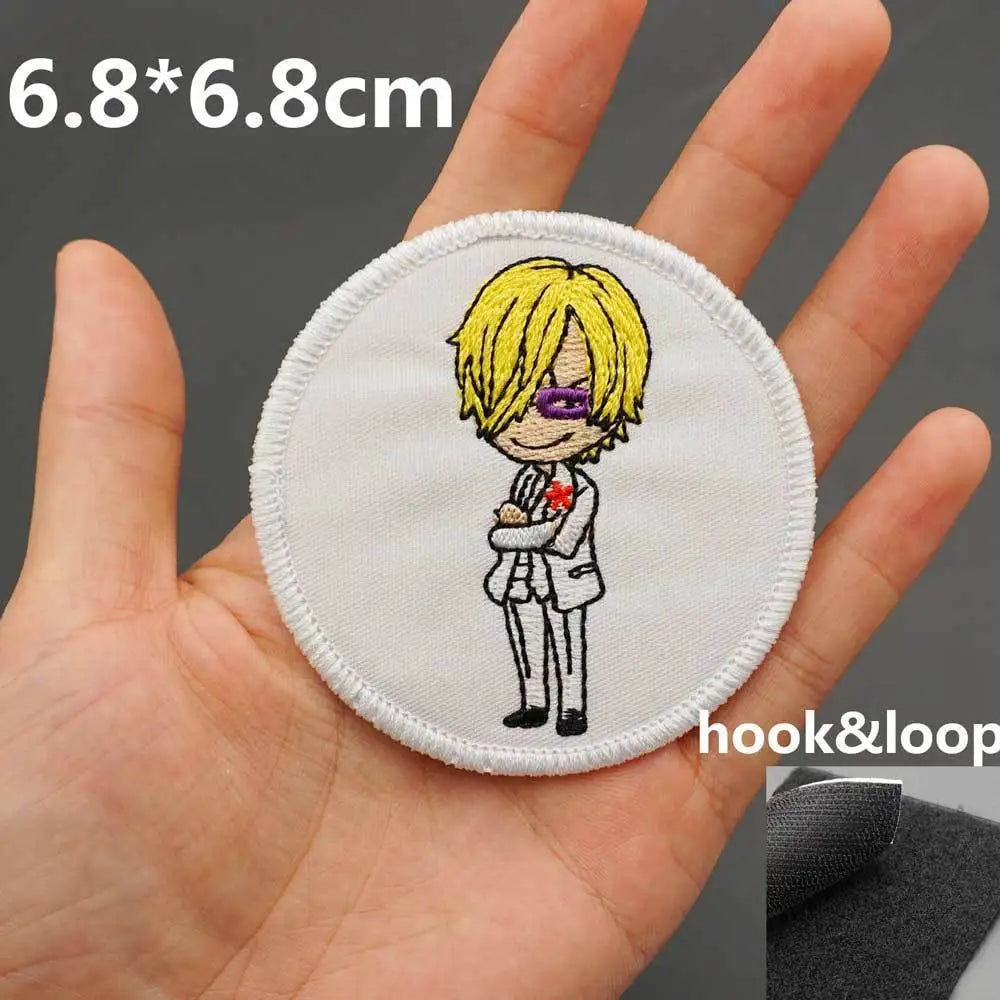 One Piece Patch - Vinsmoke Sanji Portrait (White Circle)