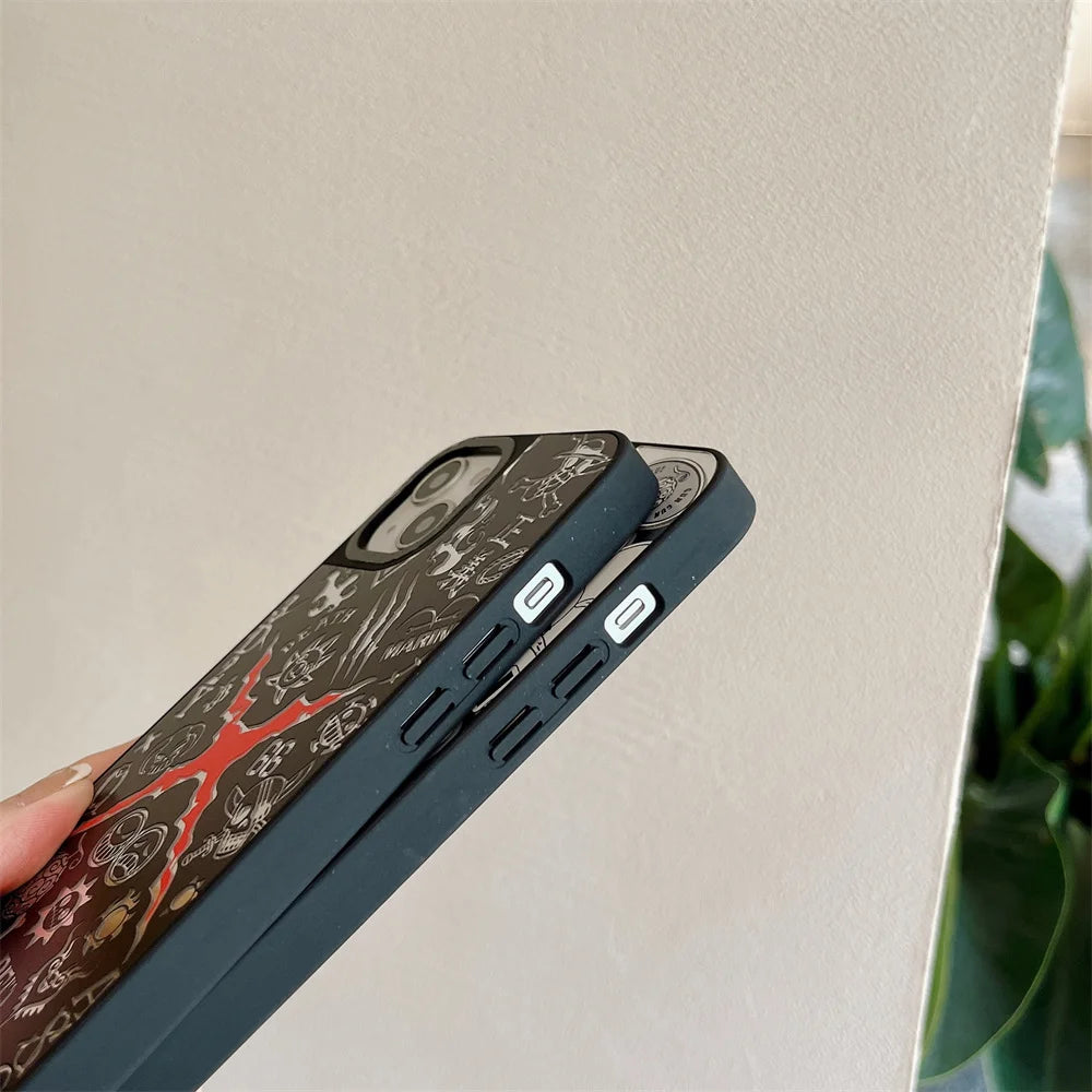Etui na iPhone’a One Piece – Czarno-biała ilustracja