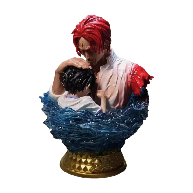 One Piece-byst – Shanks den Rödhårige och Luffy (avskedsscenen)