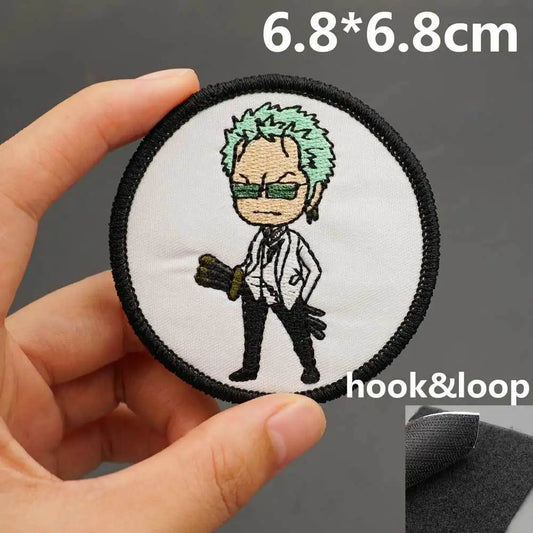 One Piece Patch - Roronoa Zoro Signature (Black Circle)