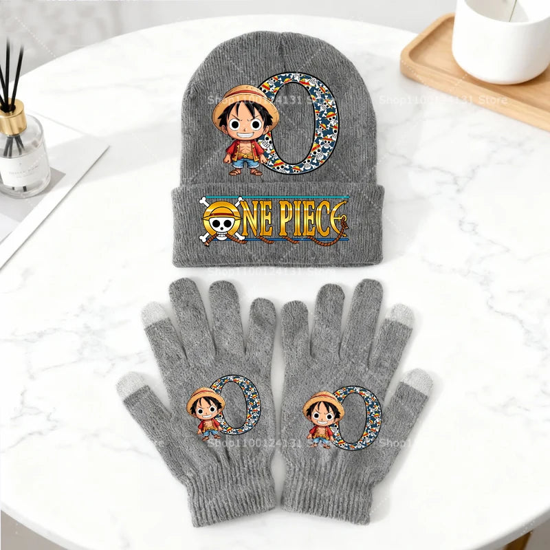 One Piece Beanie and Gloves Set – Straw Hat Luffy