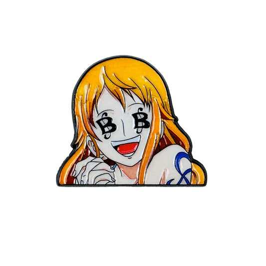 Przypinki One Piece – Nami, Złodziejka Kotów, bez tła