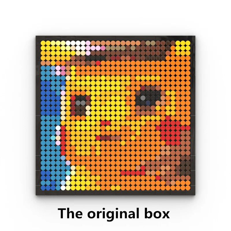 Mozaikowy obraz pixel art One Piece – Portret Roronoa Zoro (klocki)