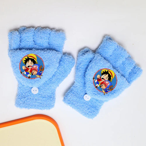 Rękawiczki One Piece – Okrągły medalion Luffy’ego