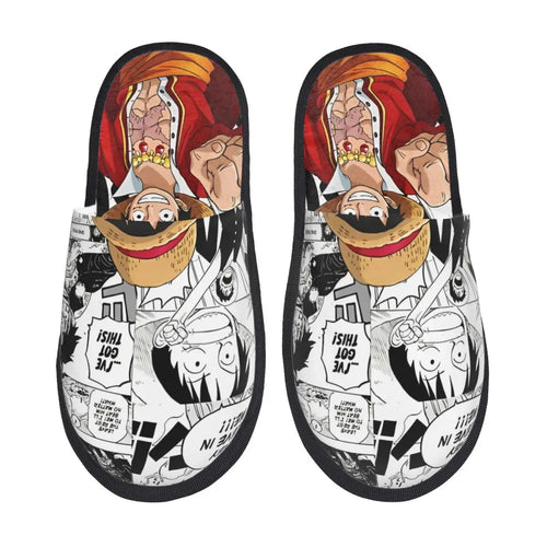 One Piece Slippers - Shanks the Red-Haired & Crew Design