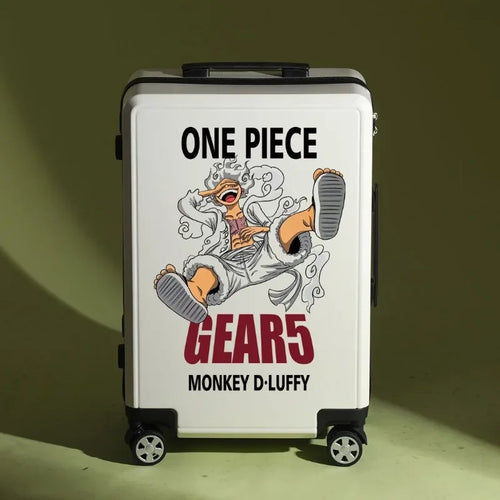 One Piece Suitcase - Monkey D. Luffy Gear 5 Design (White)