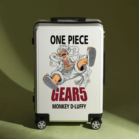 One Piece Suitcase - Monkey D. Luffy Gear 5 Design (White)