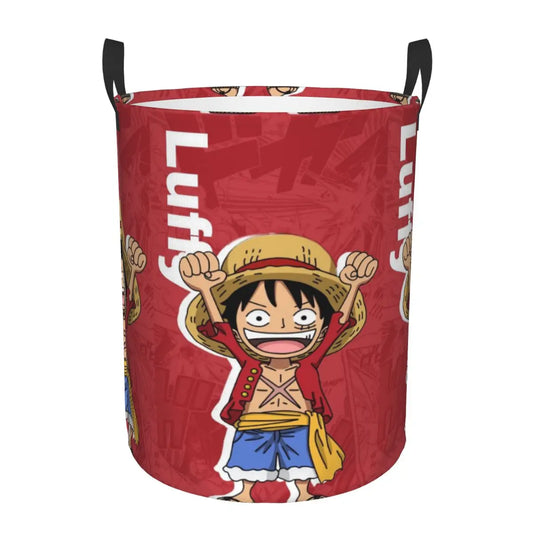 Kosz do przechowywania One Piece – klasyczny czerwony wzór Monkey D. Luffy’ego