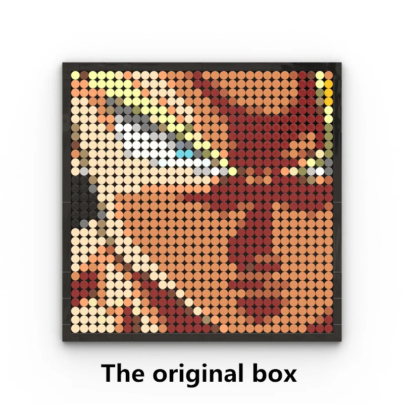 Mozaikowy obraz pixel art One Piece – Portret Roronoa Zoro (klocki)