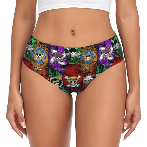One Piece Briefs – Manga Characters Collage (Color)