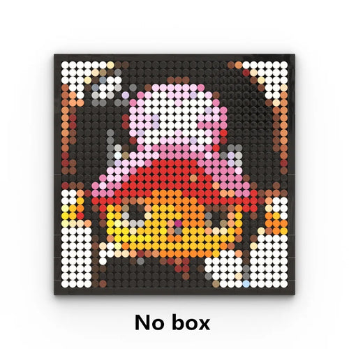 One Piece-pixeltavla – porträtt av Tony Tony Chopper (gör-det-själv-mosaik)