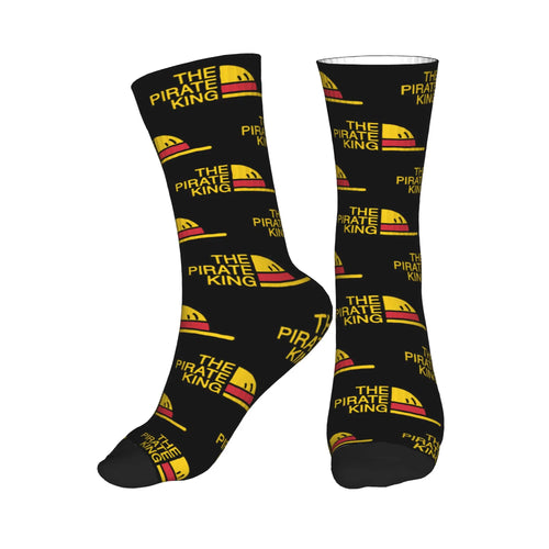 One Piece Socks - Black Wanted Posters