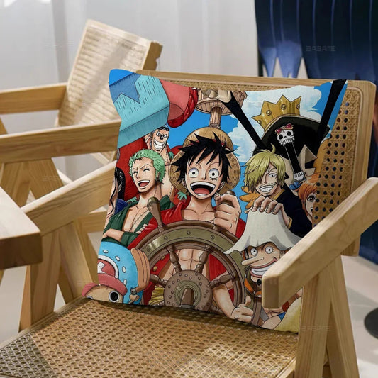 One Piece kuddfodral – hela besättningen (gruppscen)