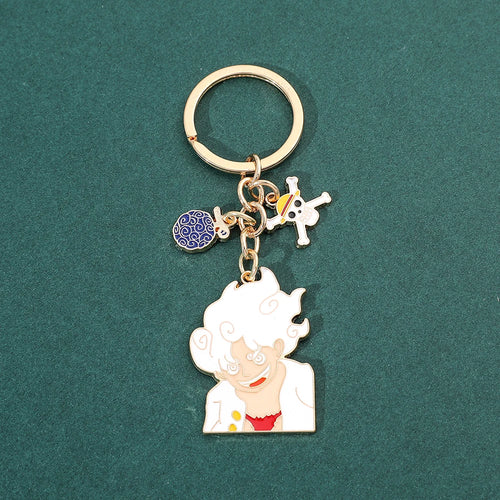 One Piece Keychain - Monkey D. Luffy Gear 5 Nika (Enamel)