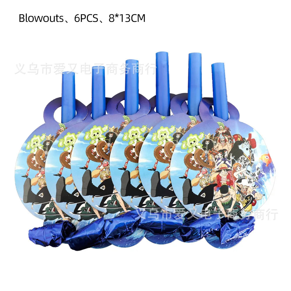 One Piece Table Decoration Set - Banners and Mini Trays