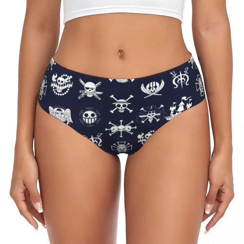 Figi One Piece – motyw Jolly Roger załogi Słomkowych Kapeluszy (granatowe)