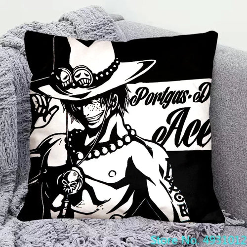 One Piece Cushion Cover - Portgas D. Ace (Fire Fist)
