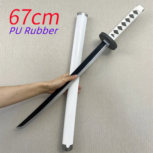 One Piece-cosplaykatana – svärdet Wado Ichimonji (67cm, vitt, PU-skum)