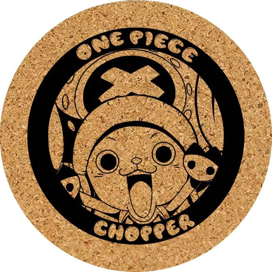 Podkładka pod szklankę One Piece – Grawerowany na korku poszukiwany Chopper