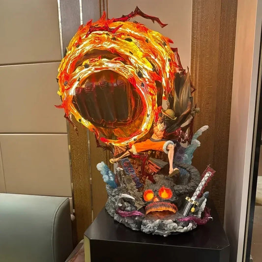 One Piece Statue - Monkey D. Luffy (Dynamic Fire Effect - Fire Fist)
