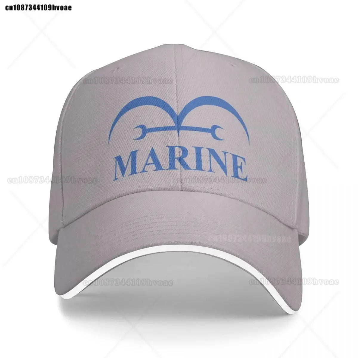 One Piece Marine-keps – antracitgrå (broderad logotyp)