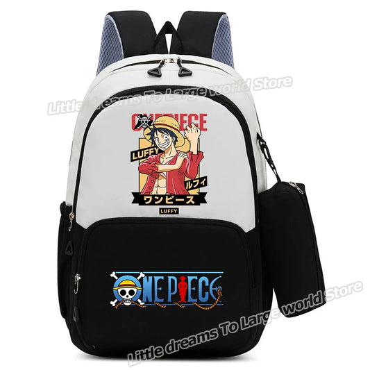 Plecak One Piece – Monkey D. Luffy w mandze w intensywnej czerwieni
