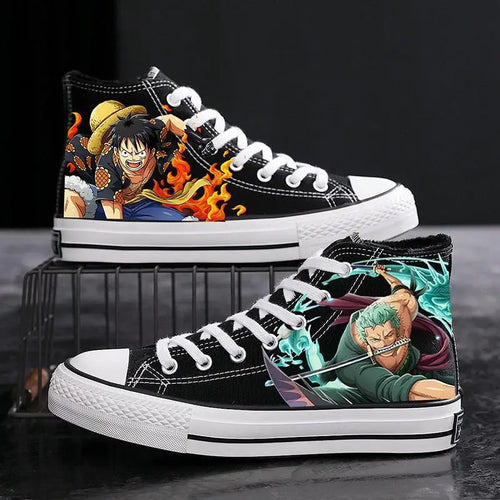 One Piece Sneakers - Zoro Combat Black