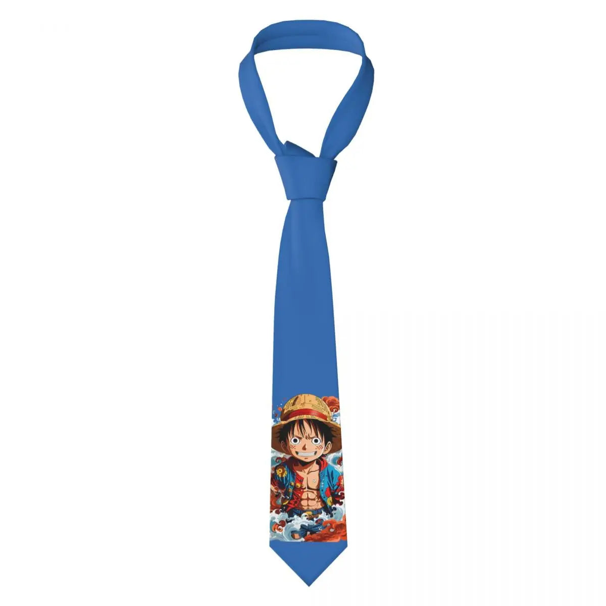 One Piece Tie – Blue Luffy Portrait