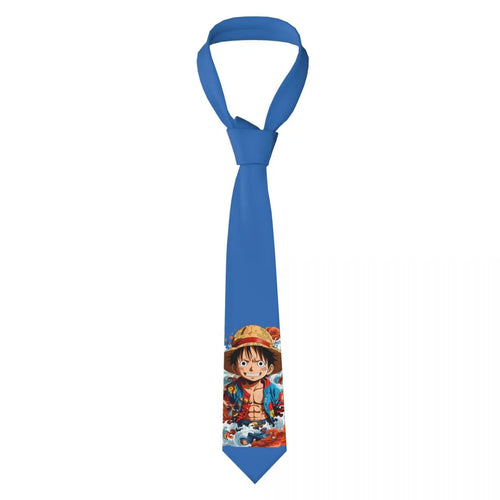 One Piece Tie – Blue Luffy Portrait