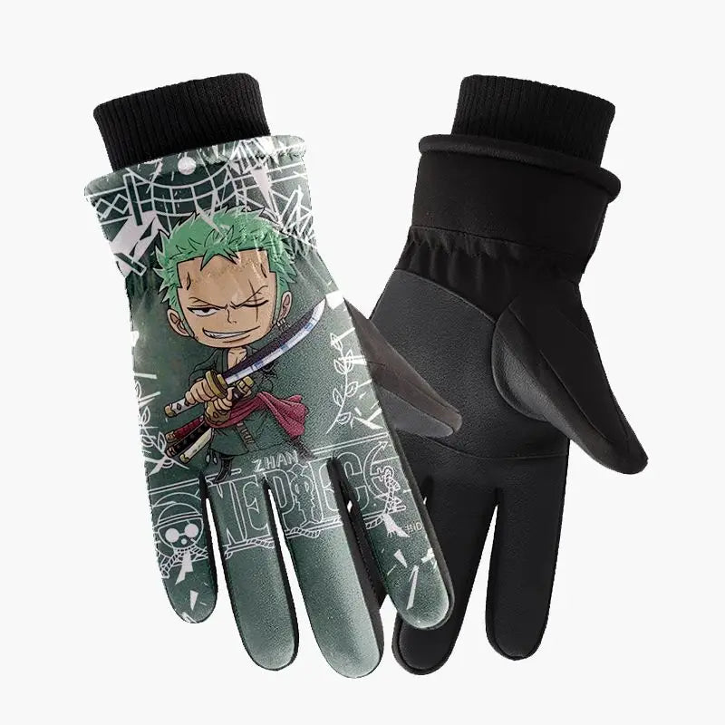 One Piece Gloves – Green Roronoa Zoro Illustration