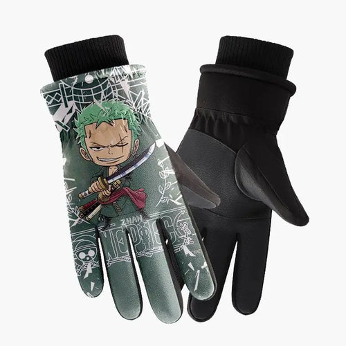 One Piece Gloves – Green Roronoa Zoro Illustration