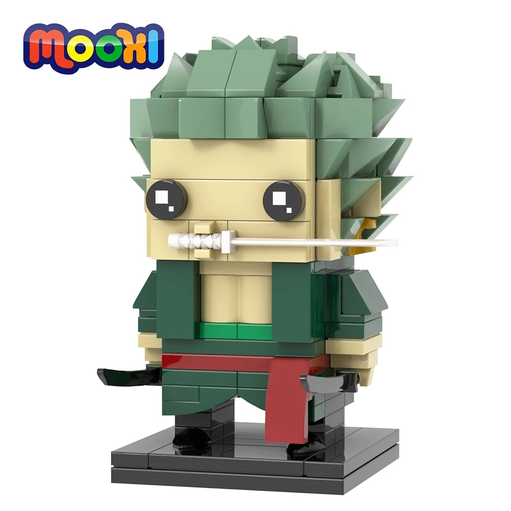 Lego One Piece-figur – Roronoa Zoro (klossstil)