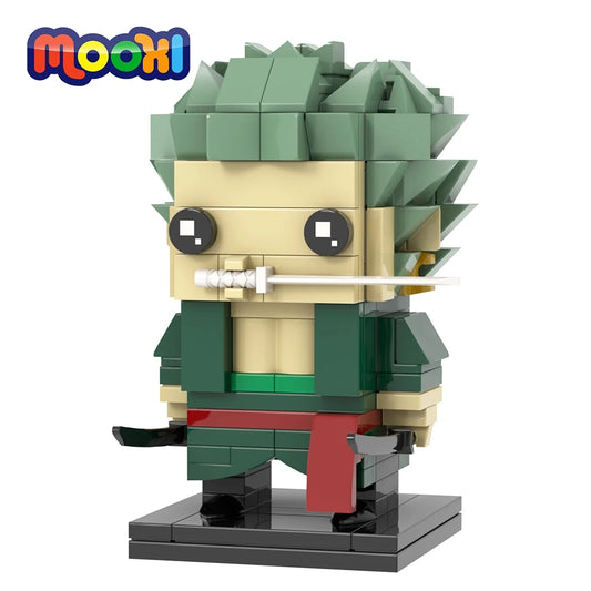 One Piece Lego Figure - Roronoa Zoro (Block Style)