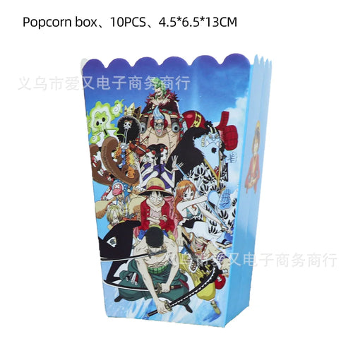 One Piece-popcornbägare – provsmakningslådor för fest (10-pack)