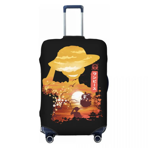 One Piece Suitcase Cover - Luffy at Sunset