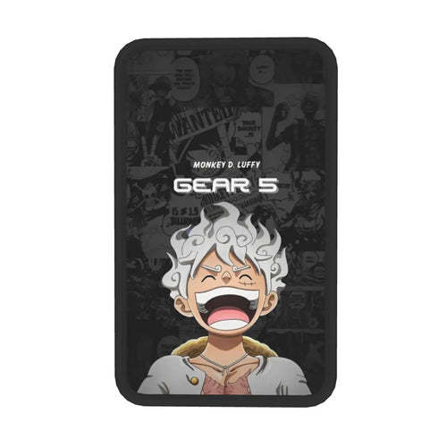 One Piece Armrest Cover - Luffy Gear 5 Laughing Face (White Design)