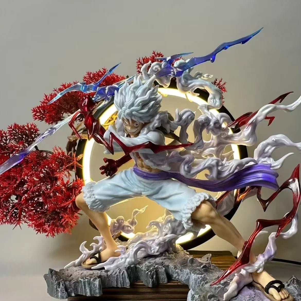 One Piece-figur – Monkey D. Luffy Gear 4 (lila auraeffekter)