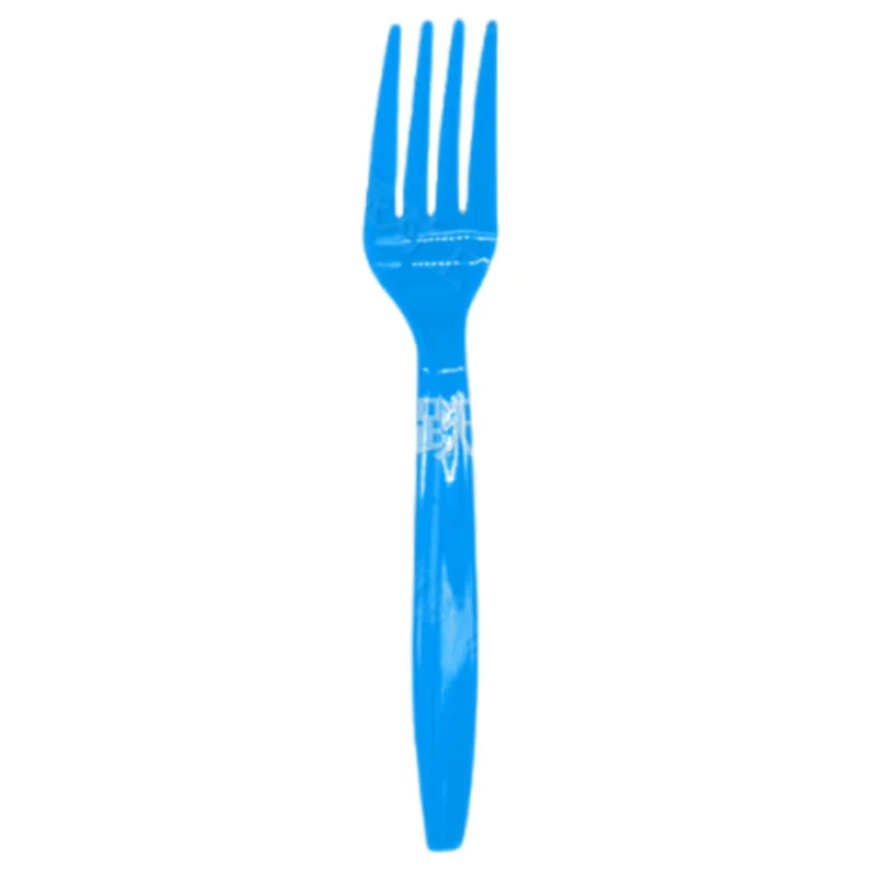 One Piece Fork - Reusable Party Cutlery (Blue)